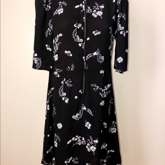 Black Floral Dress XS - Picture 2 of 6